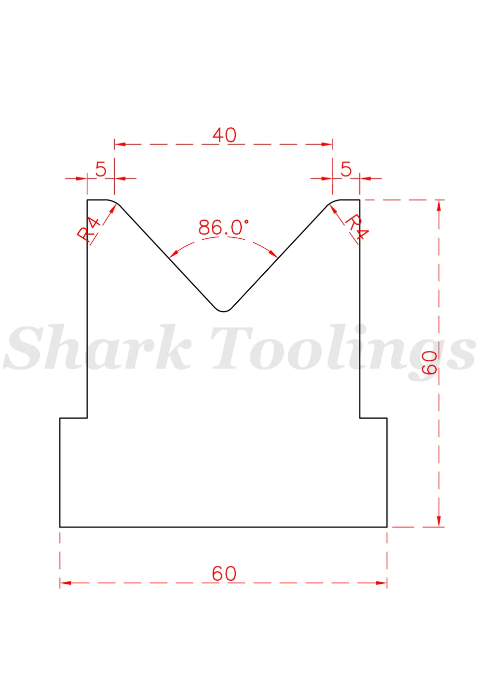 Amada Single V 40 drawing